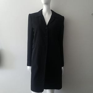 Max Studio Long Black Blazer Duster Jacket